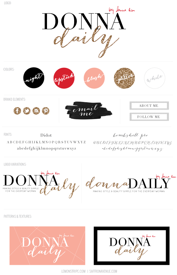 DonnaDailyLogoDesignBrandBoard