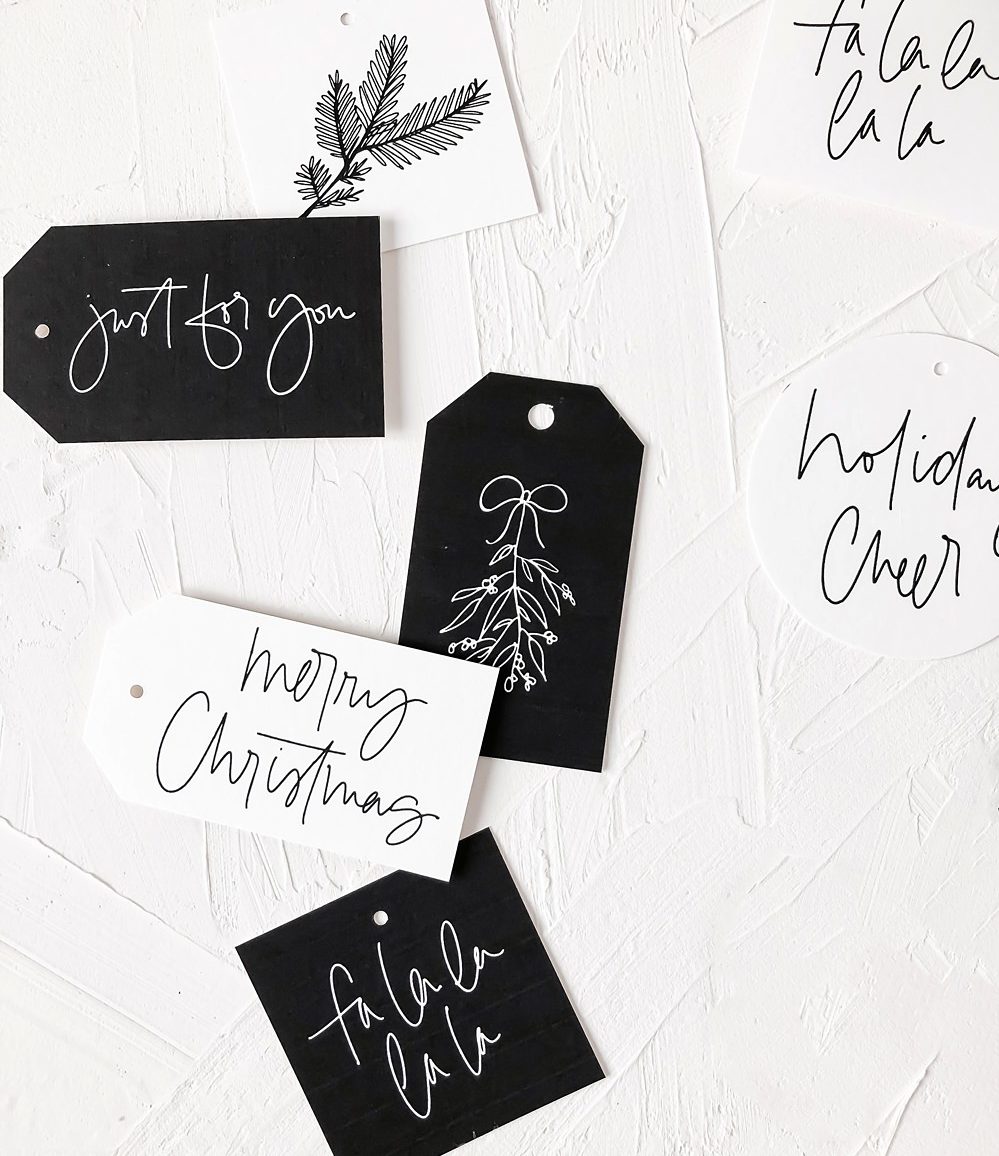 Free printable holiday gift tags