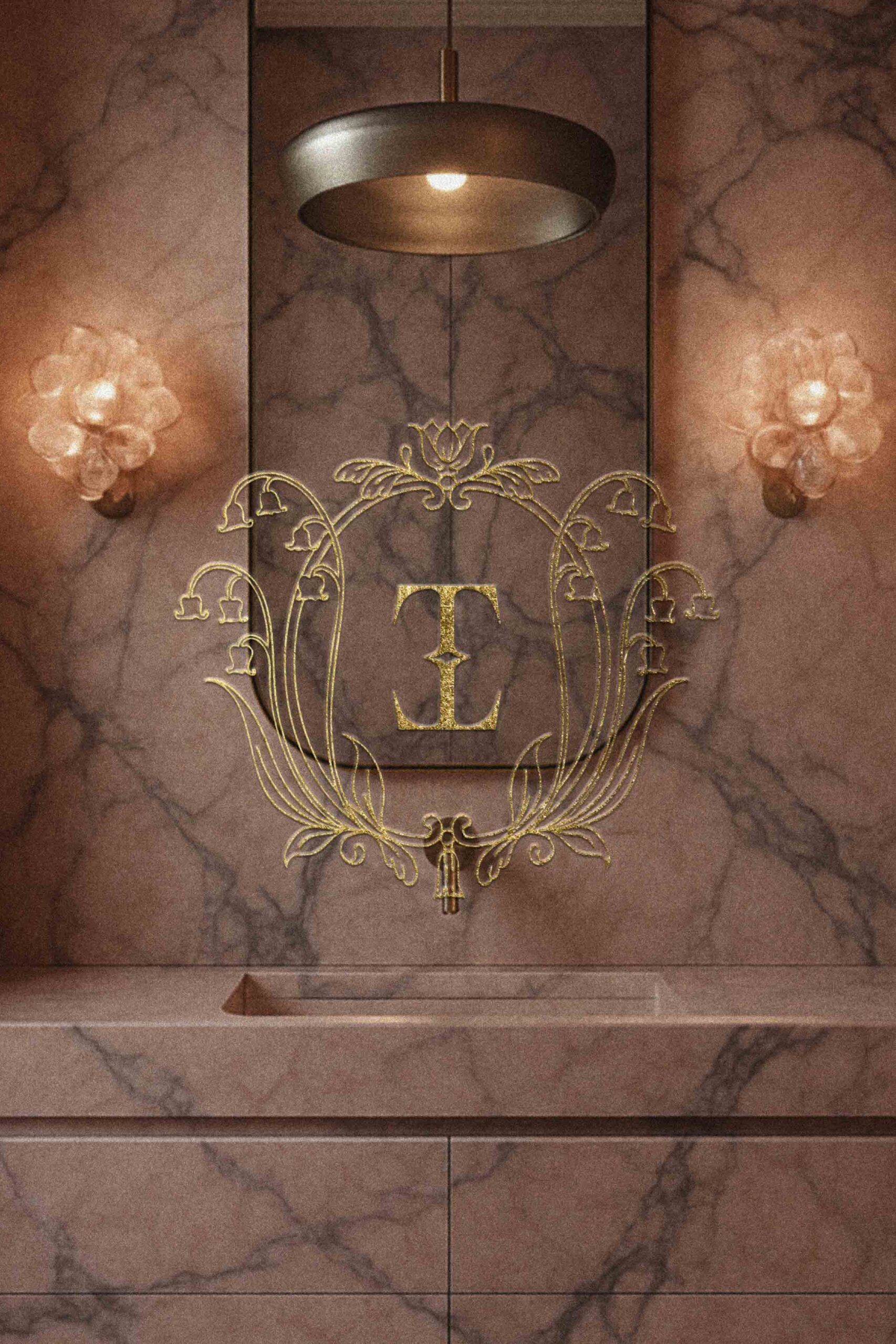 interior design brand identity using Cressida