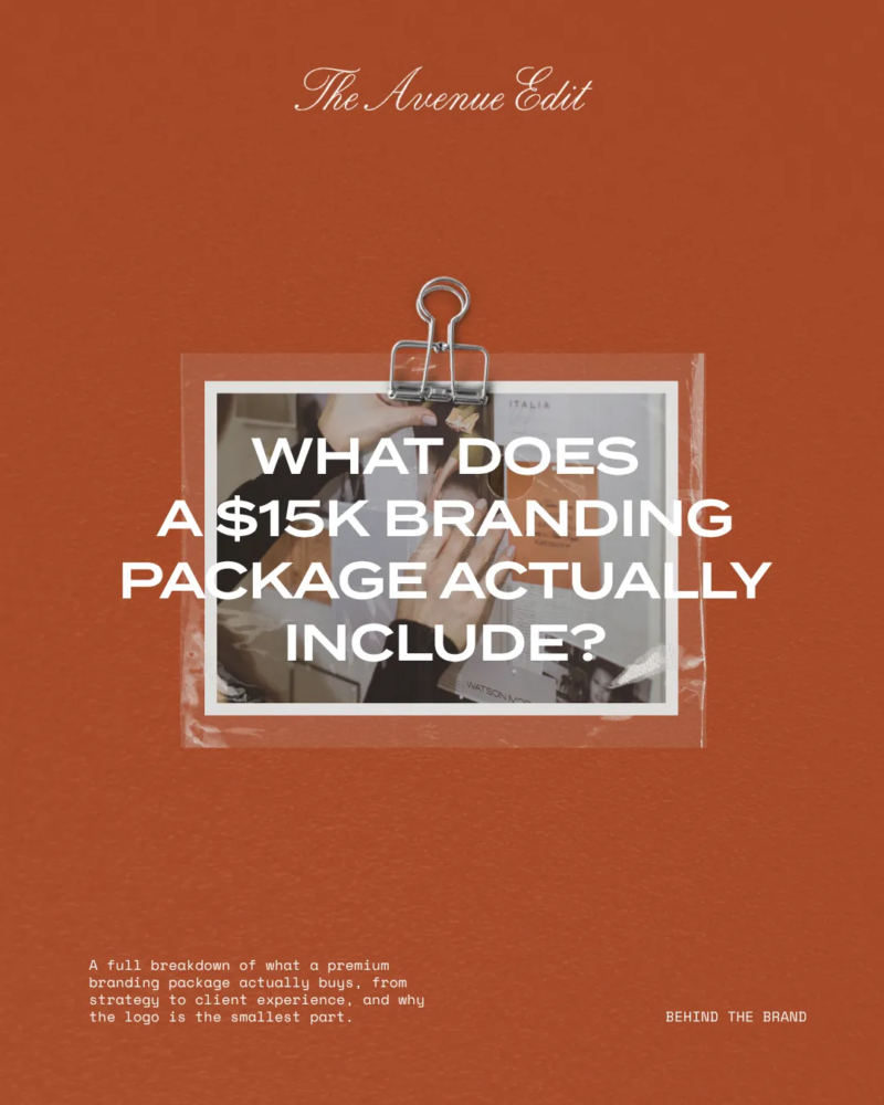 Charging $15k for Branding: What the Price Really Covers