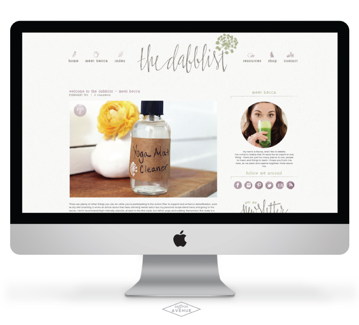 The Dabblist Blog Design