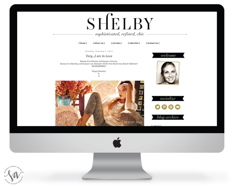 Shelby Steed Blog Design - Saffron Avenue