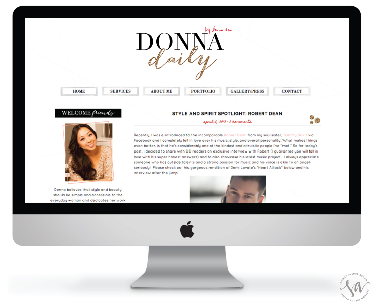 DonnaDaily-BlogDesign-SaffronAvenue
