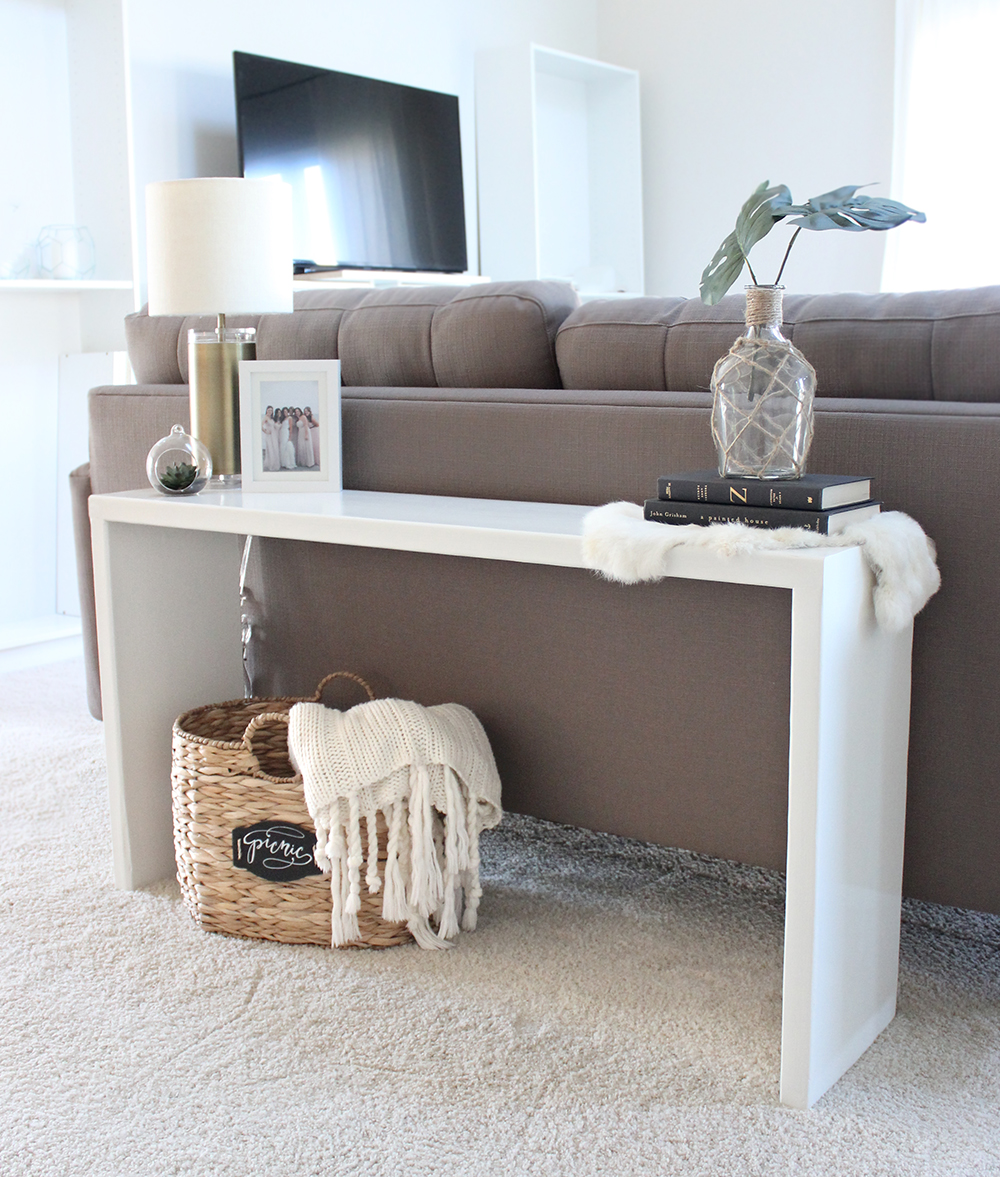 Diy Wood Console Table Saffron Avenue