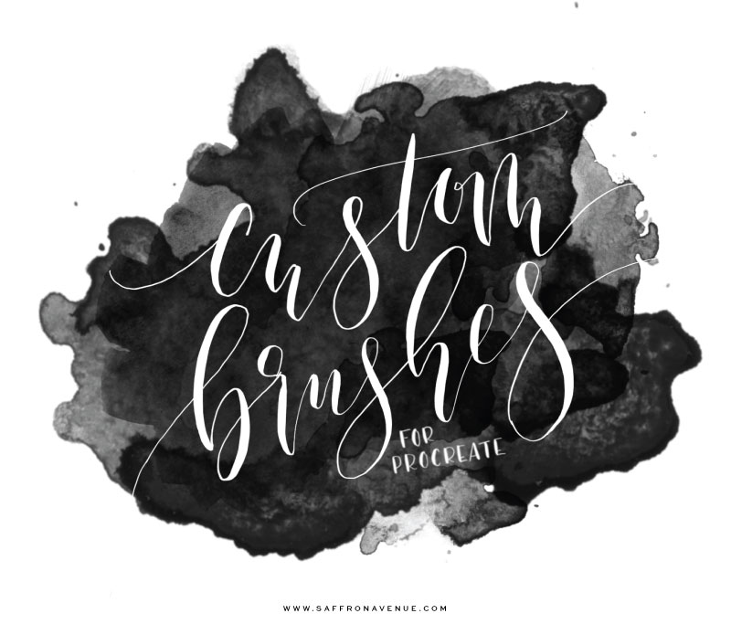 CustomCalligraphyProcreateBrushes-SaffronAvenue