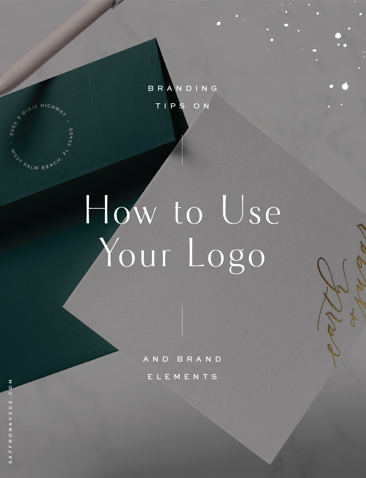 Modern Brand and Website Design - Modern Lettered Logo - Saffron Avenue - Branding Tips, Small Business Branding, How to use your logo, Logo Design, Brand Design, Logo, Custom Logo, Branding Board, Brand Board
