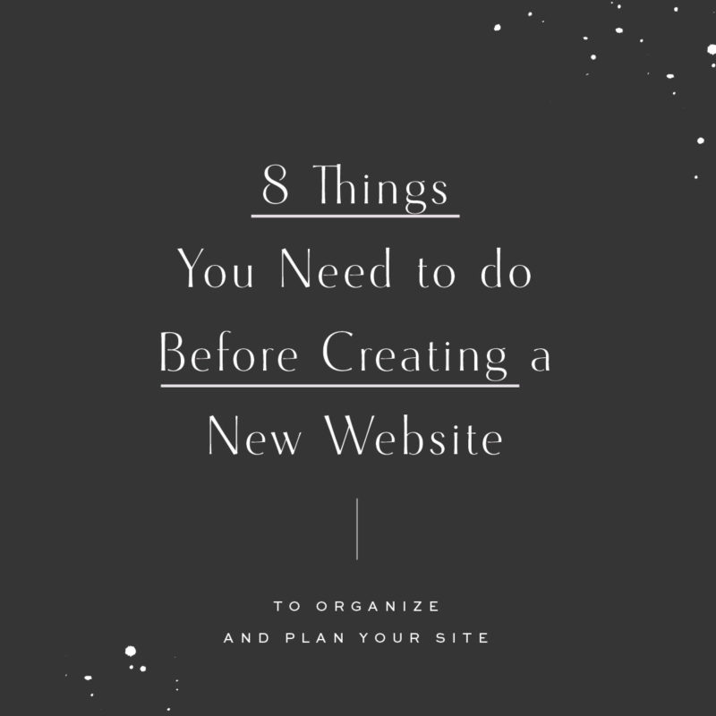 Need to Do Before Creating a Website