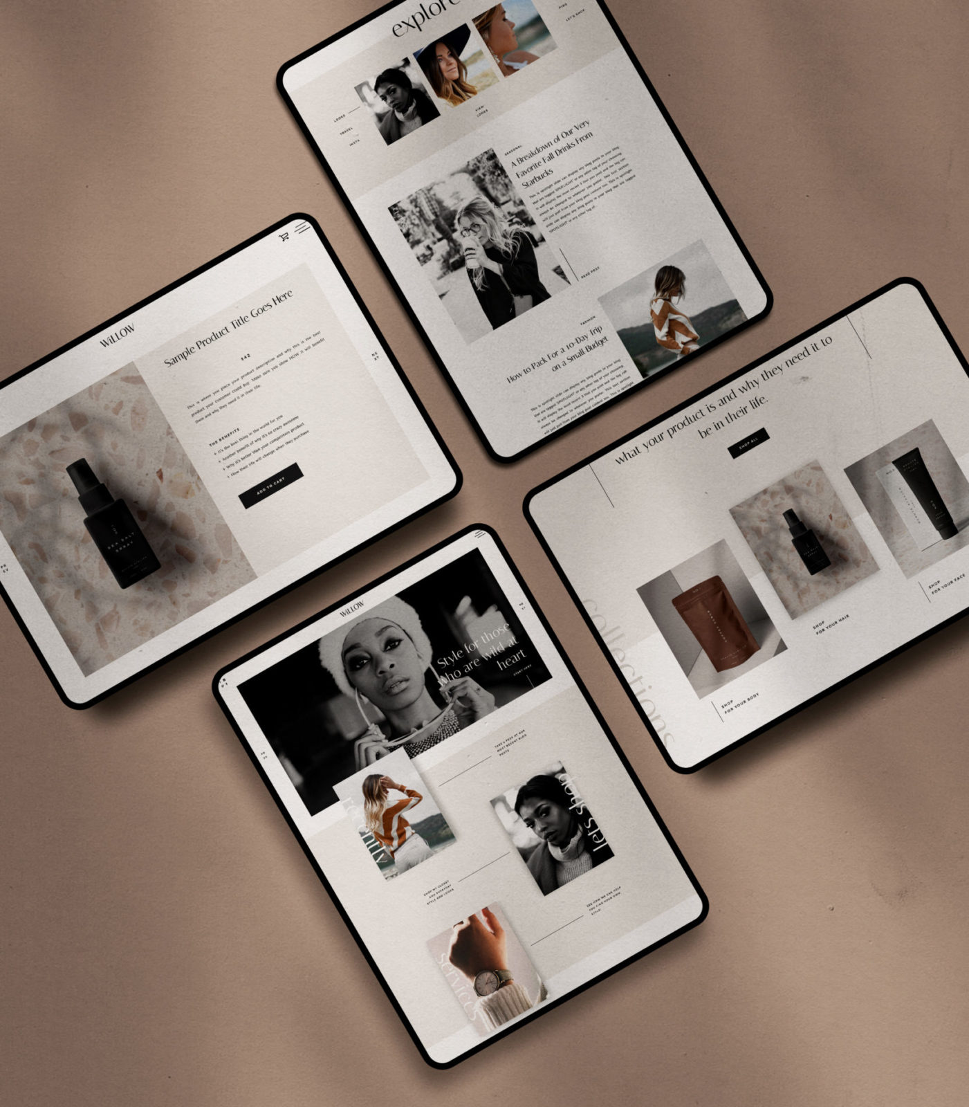 Customzing an Interior Design Website Template - Saffron Avenue