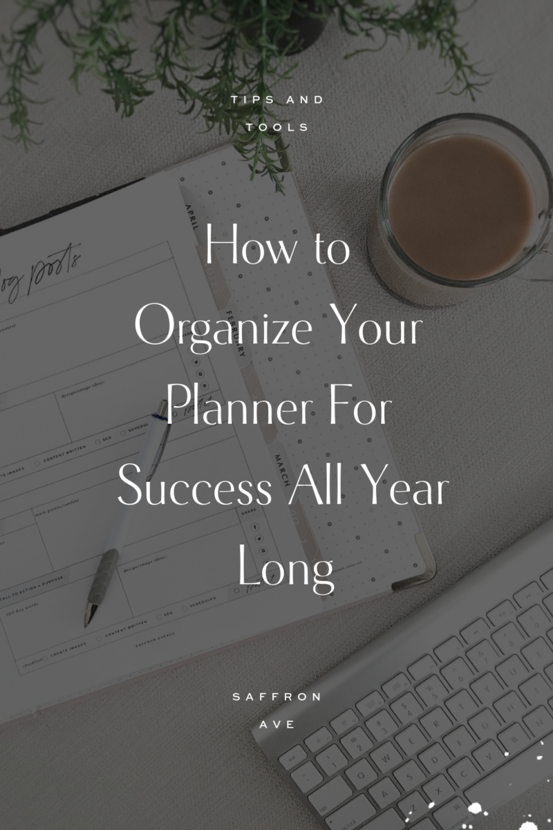 Organize Your Planner