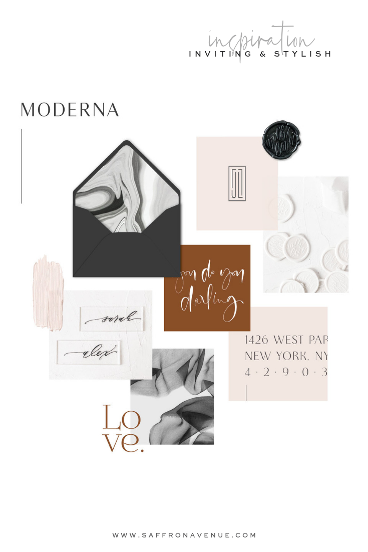 Moderna Finishing Collection by Saffron Avenue