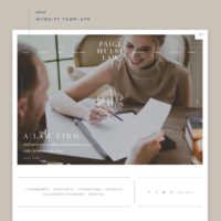Website Template Showcase for Paige Hulse Law
