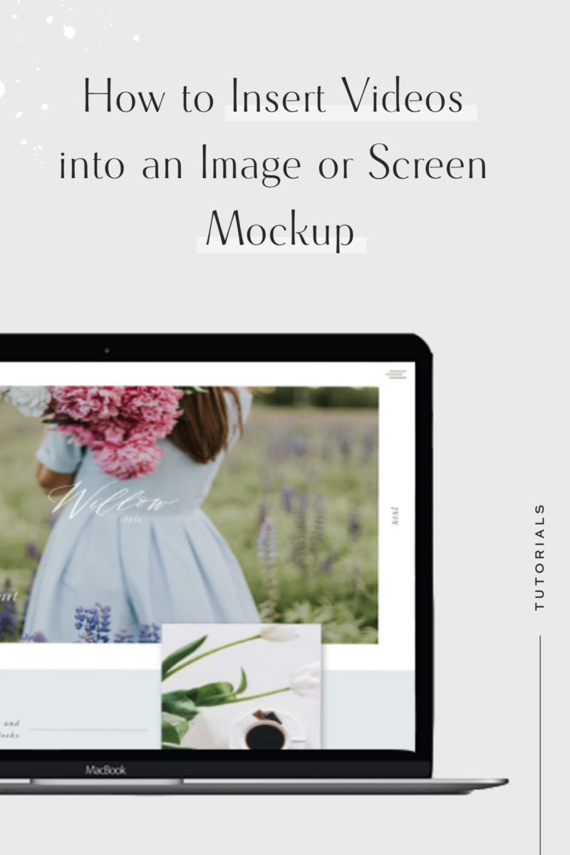 Insert Video Into An Image Mockup