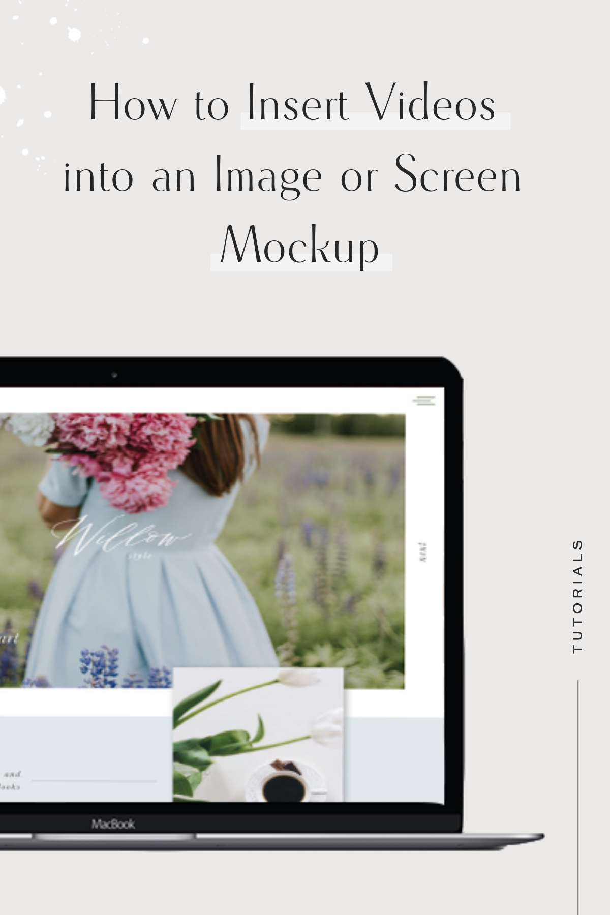 Insert a Video Into An Image Mockup