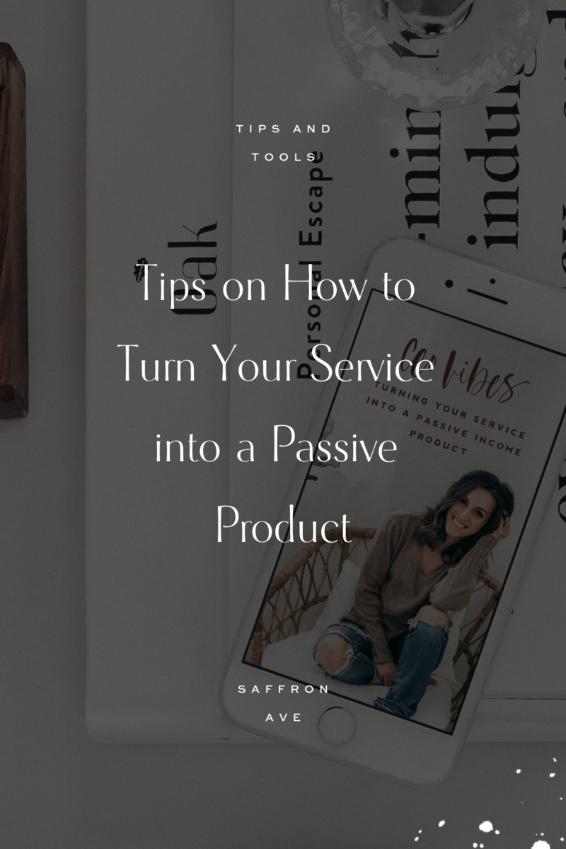 Service into a passive product