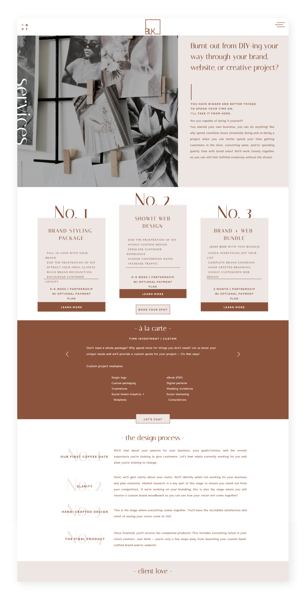 A Modern Branding and Web Design Boutique Template