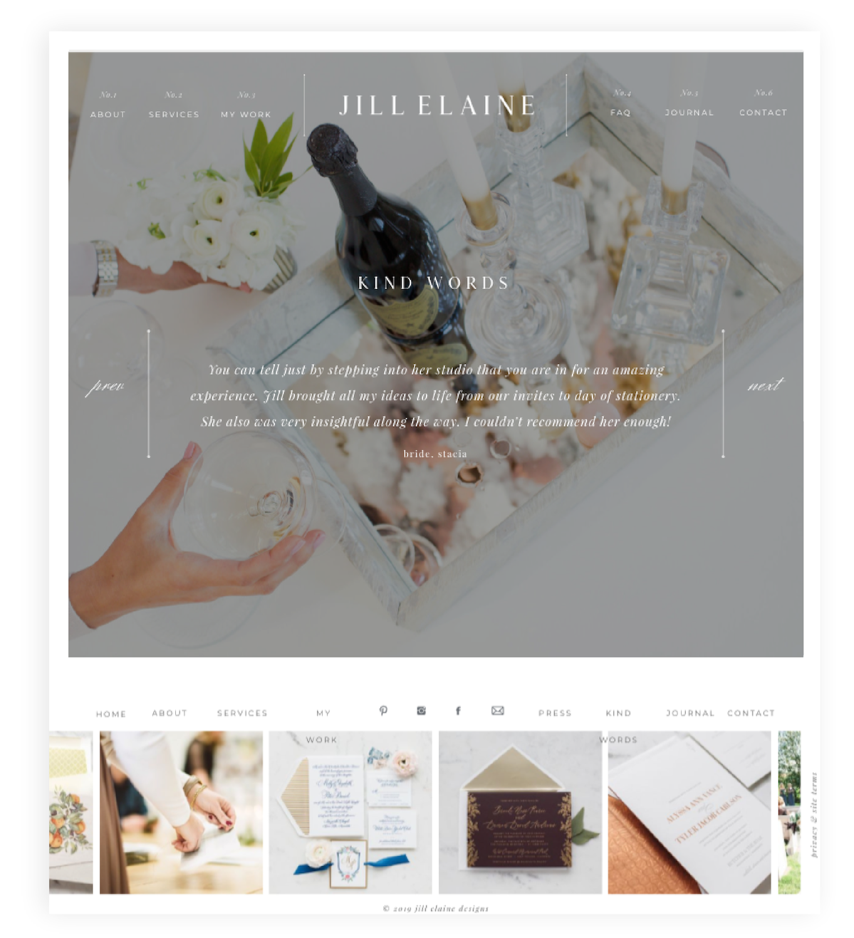 Creative Stationery Showit Website Template