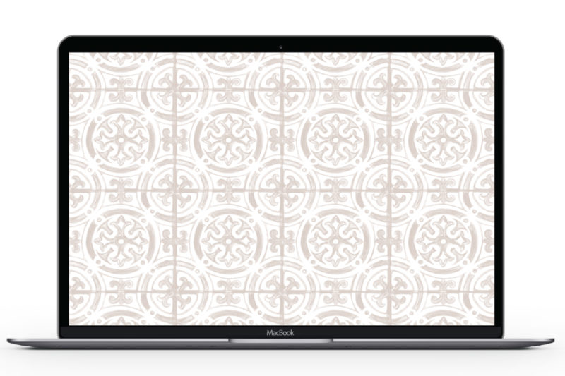 Moroccan Tile Inspired Desktop & Mobile Wallpaper