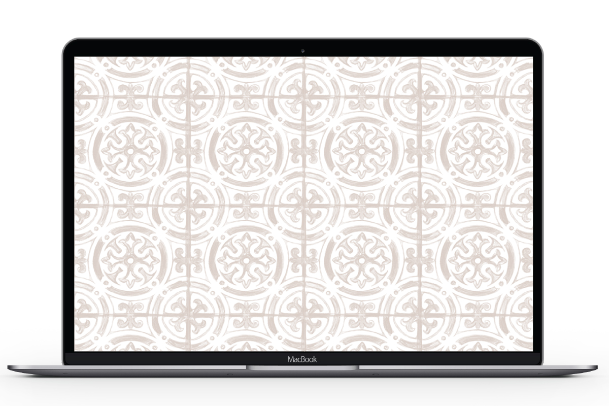 Moroccan Tile Inspired Desktop & Mobile Wallpaper